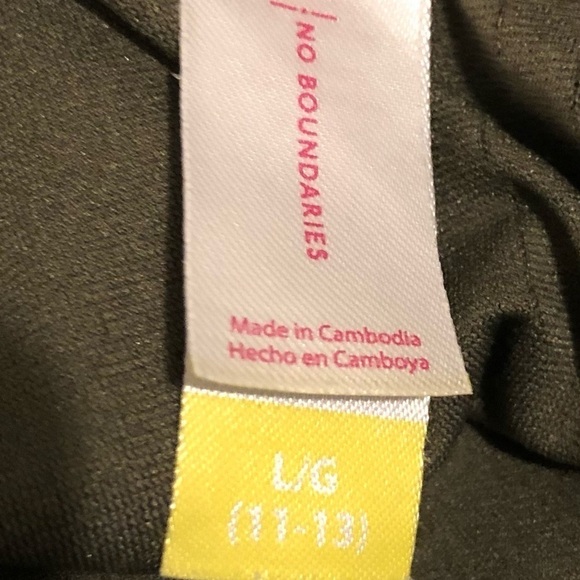 No Boundaries/ Olive Green “Bae Squad” One Piece Swimsuit / JR L 11-13/ - Picture 6 of 7